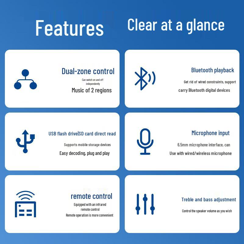 SA-5016 Bluetooth AV Усилитель мощности