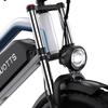 DUOTTS N26 electric bicycle, dual motors, 48V 20Ah battery, 26 x 4-inch wide tires, hydraulic disc brakes, full suspension, maximum range 60-120 km.