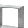 Corner Bookshelf 3 Shelves Concrete Grey 50 x 50 x 102 cm Engineered Wood