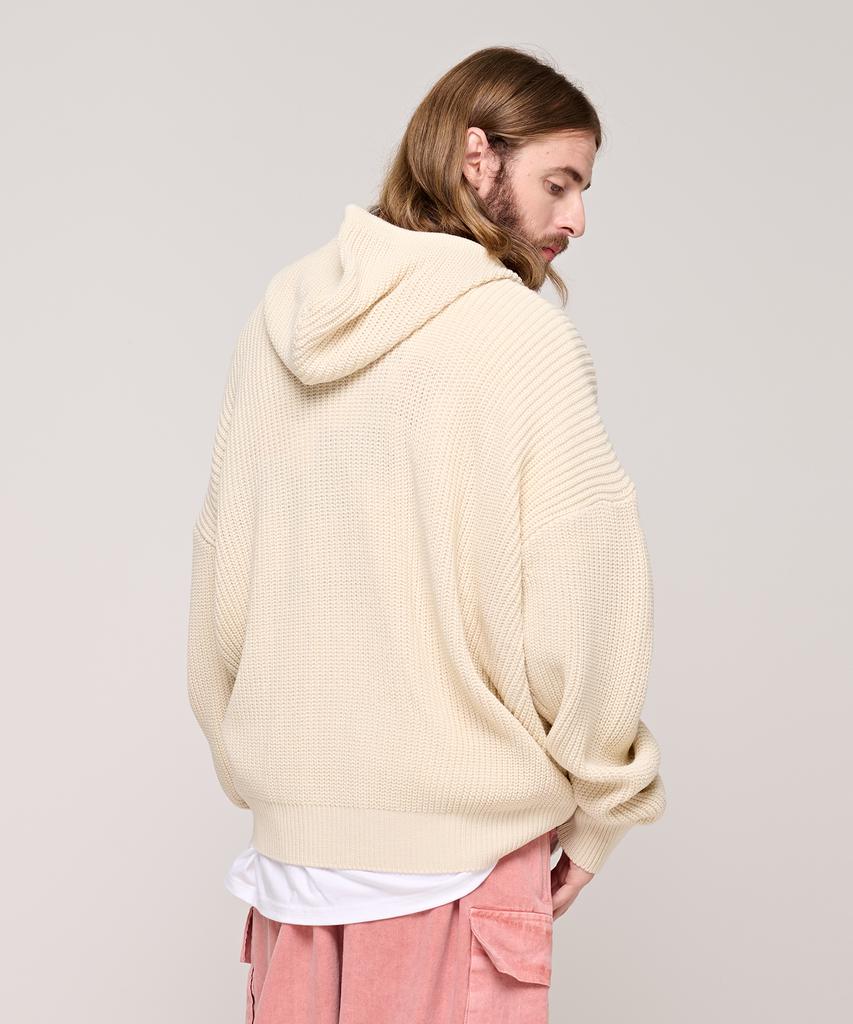 Толстовка с молнией Cargobros Cb Knit (слоновая кость)