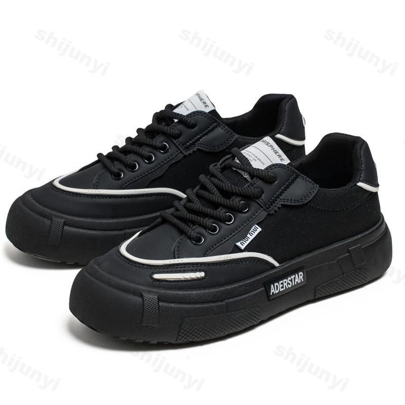 Мода Мужская Мода Тренд Повседневная Холщовая Обувь 2025 Новая Летняя Дышащая Универсальная Обувь на Толстой Подошве Удобные Низкие Массивные Кроссовки