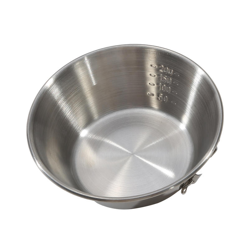 300 мл/550 мл нержавеющая сталь складная миска для кемпинга на открытом воздухе многофункциональная круглая миска для еды с ручкой