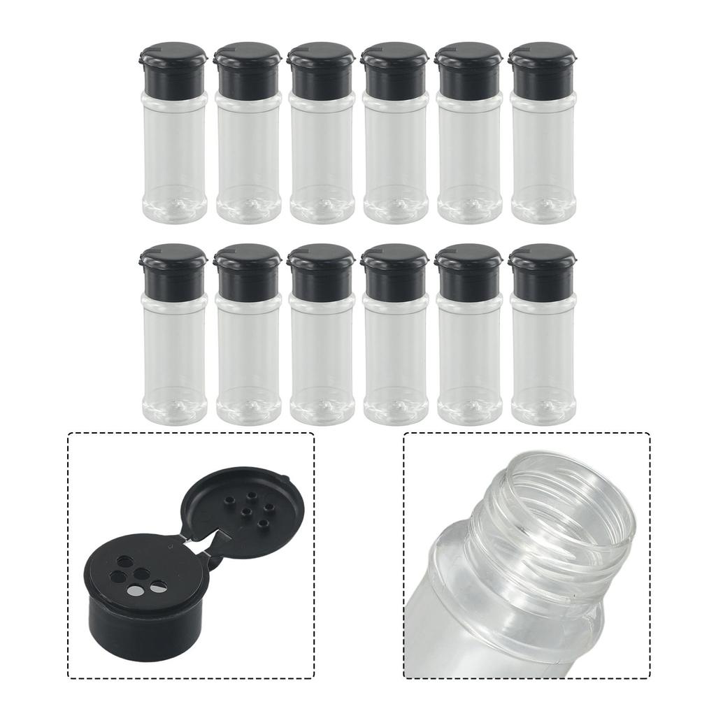 Pepper Container Storage Container Black 100ml Space Saving Restaurant