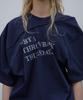 LCDC™ Draped Lettering Print T-Shirt (Navy)