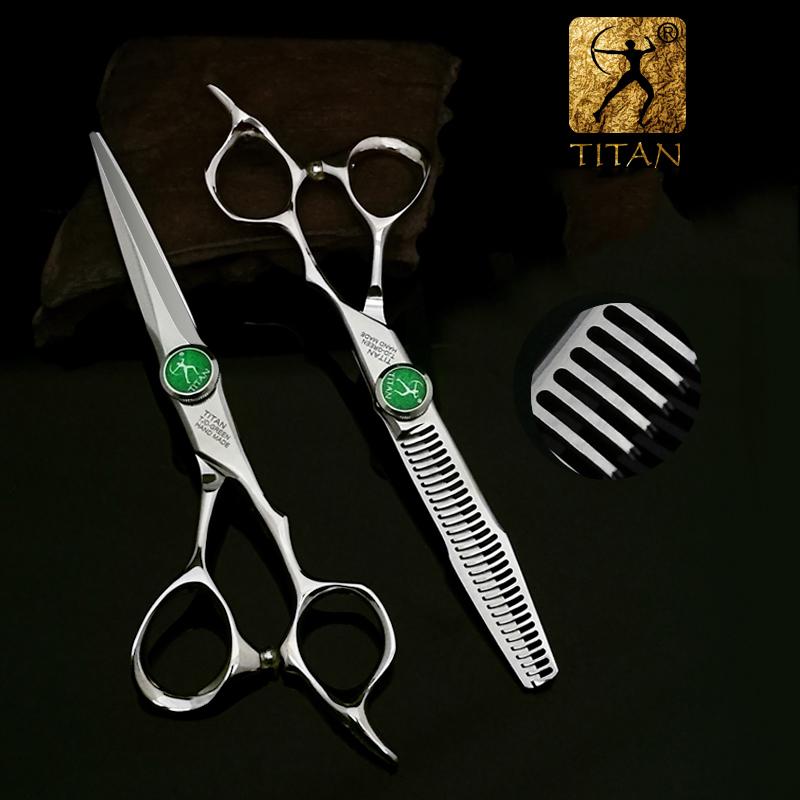 Парикмахерские ножницы TITAN, режущие ножницы, парикмахерский инструмент, SUS440C, нержавеющая сталь
