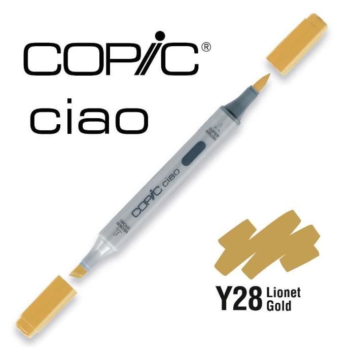 Copic Ciao Alcohol Marker (Yellow Y) - Copic Color chart:Y28 Lionet Gold