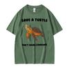 Смешные Save A Turtle Не Используй Презервативы Глупые Мемы Футболки Унисекс Женская Одежда Мода Хлопковые Оверсайз Футболки Уличная Одежда
