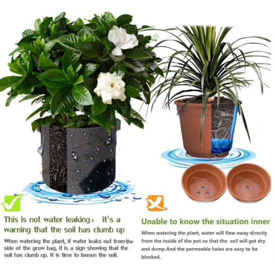 Нетканый мешок для посадки, уличный садовый горшок для растений с усиленными ручками, дышащий мешок большой емкости для выращивания помидоров и картофеля