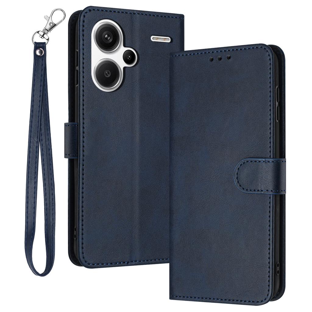 Для Xiaomi Redmi Note 13 Pro + 5G чехол с текстурой теленка и подставкой кожаный чехол-кошелек для телефона