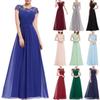 2025 European & American Style Lace Bridesmaid Evening Dress for Women