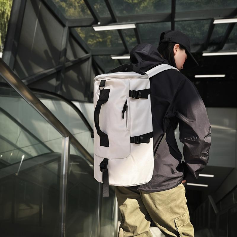 Однотонный рюкзак для женщин, большой емкости, рюкзак для спорта на открытом воздухе, сумка для фитнеса, мужская дорожная сумка через плечо