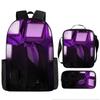 Kids Cartoon Character Backpack Set School Oxford Fabric Breathable Lightweight With Padded Straps
