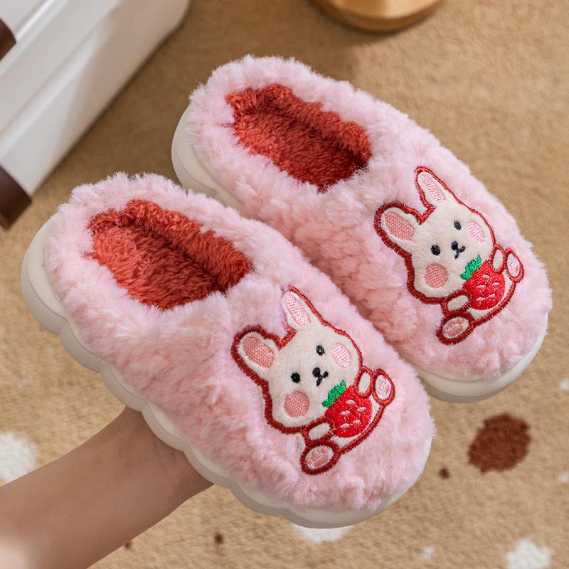Pantuflas Детские тапочки зимние новые Мультяшные удобные туфли для девочек нескользящие теплые домашние хлопковые туфли милые тапочки для мальчиков женские