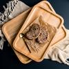 Поднос для кофе, чая, деревянный поднос, прямоугольная деревянная тарелка, кухонный поднос для еды, фруктов, торта, закусок, сервировочная тарелка из дерева, столовая посуда