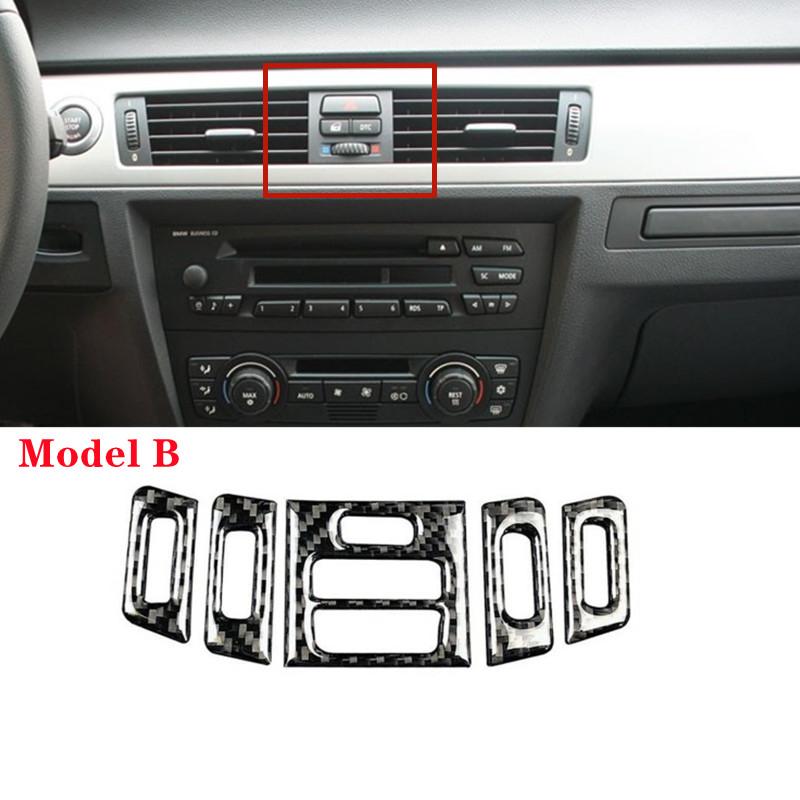 Мягкая накладка на вентиляционное отверстие в стиле углеродного волокна, подходящая для автомобиля BMW 3 серии E90 E92 E93 2005-2012