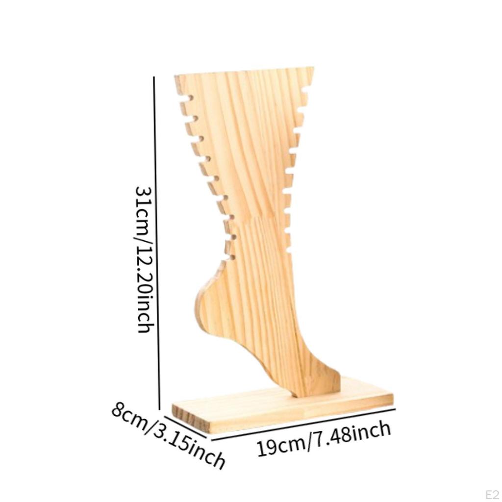 Подставка для ювелирных изделий в форме стопы, для хранения ножных браслетов, креативная деревянная доска для ожерелий