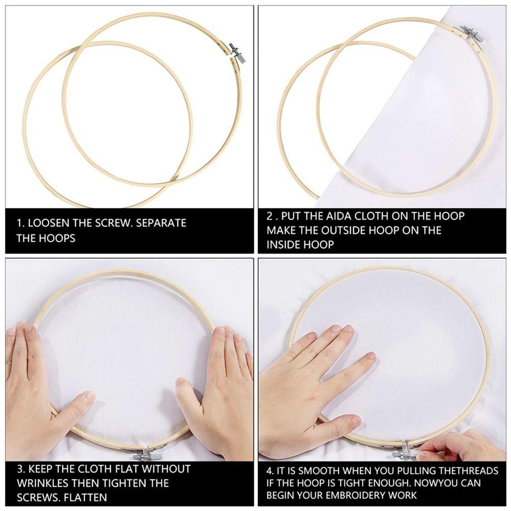 Needle Punch Embroidery Stitch Practice Kit Embroidery Hoop DIY Embroidery Kits For Beginners