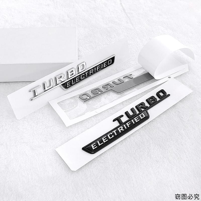 for Mercedes Benz new C-class car stickers refit AMG TURBO ELECTRIFIED right+left logoTURBOELECTRIFIED the side fender label BE1