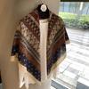 Vintage Polka Dot Printed Light And Thin Scarf Cotton Feel Square Scarf Sunshade Shawl Headscarf Belt Scarf Silk Scarf