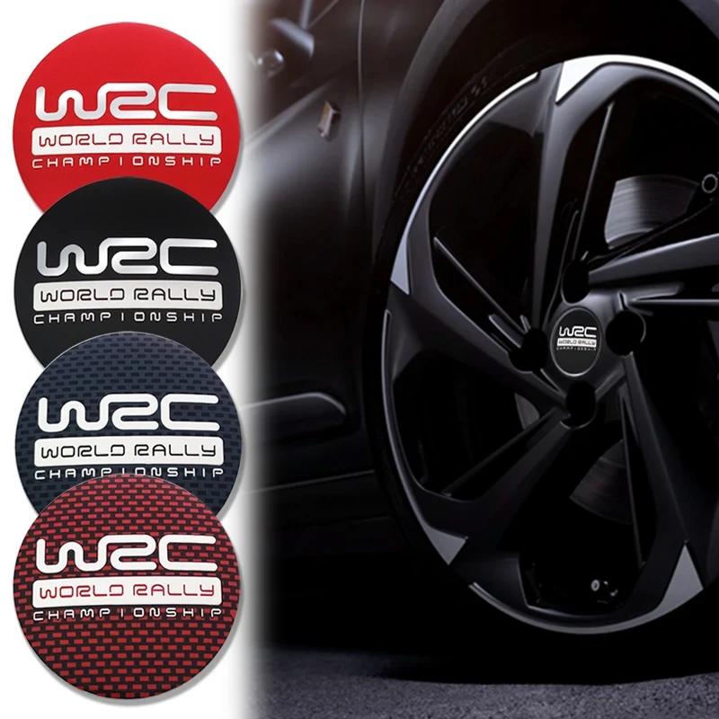 4Pcs 56mm WRC Emblem Car Wheel Center Hub Cap Stickers Rim Cover Badge For Hyundai Infiniti Ford Honda r1 BMW Mazda Jeep KIAv1