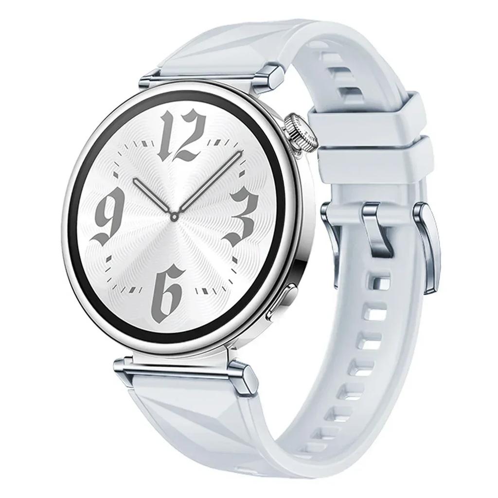 Новый силиконовый ремешок для Huawei Watch GT5/GT4 41 мм, официальный цвет, узор «Ледяной кристалл», браслет для Huawei Watch GT5 Pro 42 мм