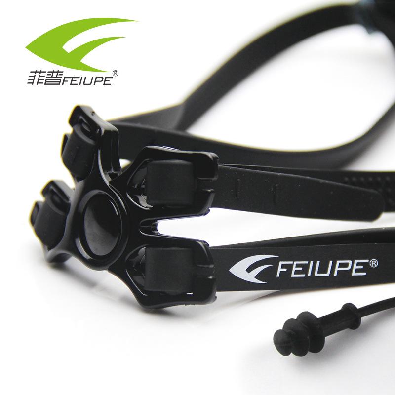 Swimming Goggles Anti-fog large-frame electroplated swimming goggles Male Fashionable and Colorful Swimming Goggles Swimming goggles with earplugs