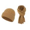 Unisex Knitted Warm Hat and Scarf Set