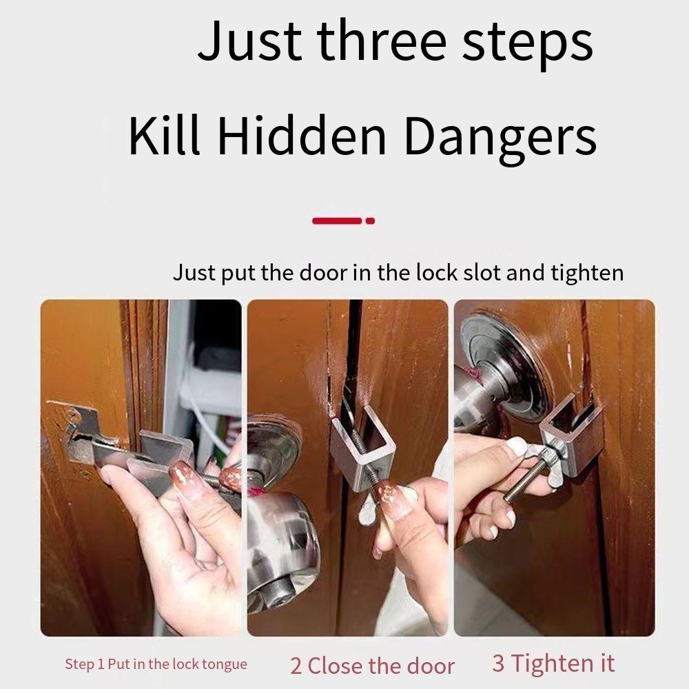 Дверной стопор с защитой от детей, противоугонный замок, пряжка, удобный защитный дверной замок для отеля