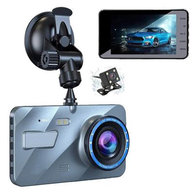 Автомобильный видеорегистратор с 4-дюймовым ЖК-экраном 1080P FHD DVR, Широкоугольный объектив 170°, Многофункциональность для всех моделей автомобилей