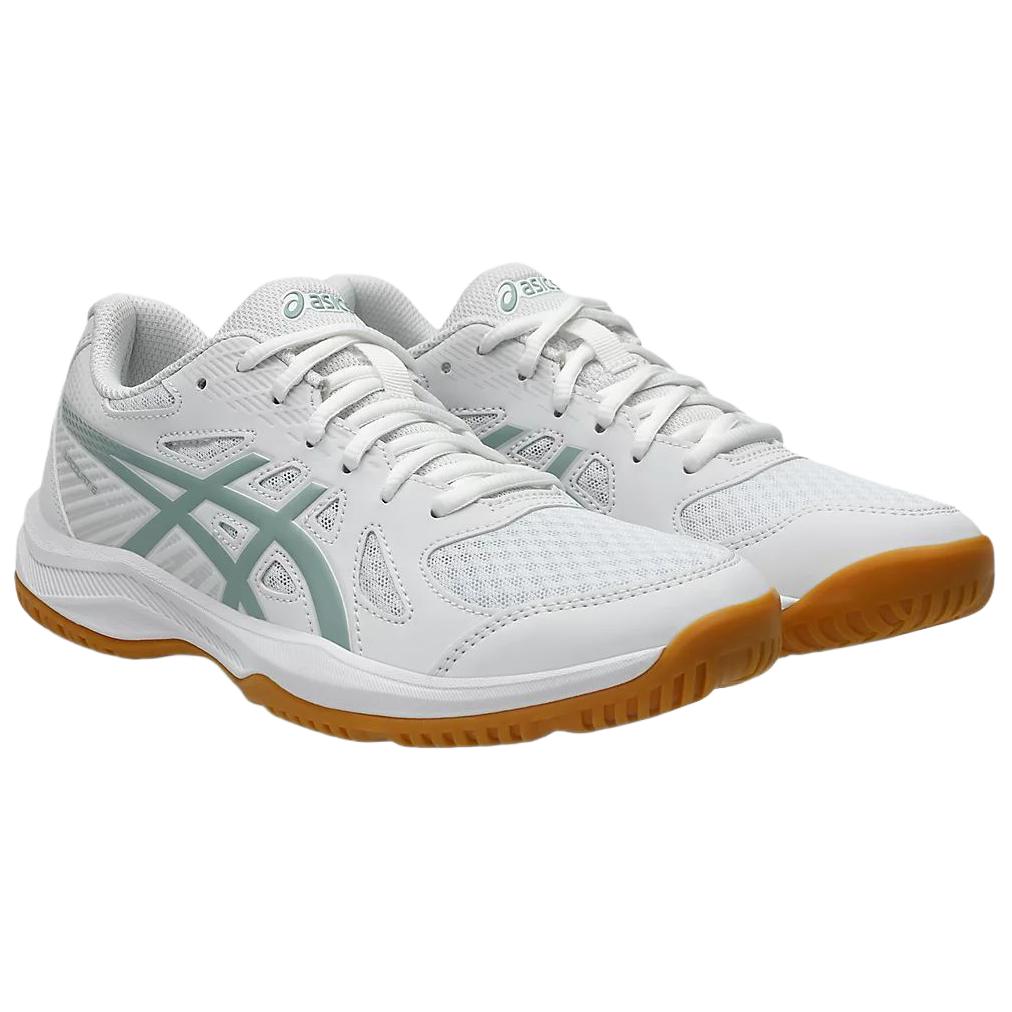 Asics UPCOURT 6 Дышащие волейбольные кроссовки Женские Белые 1072A107-107