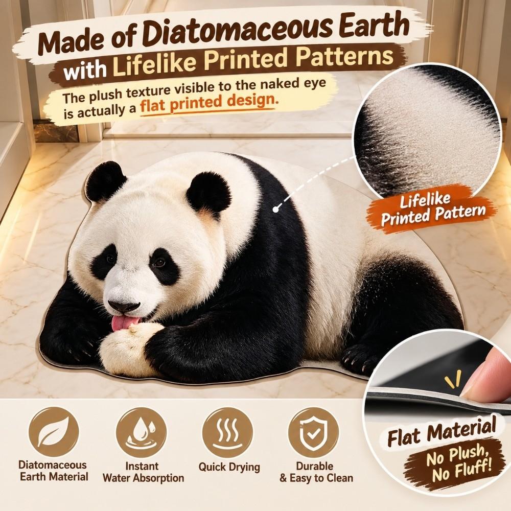 Absorbent Animal-shaped Rug Multiple Sizes Living Room Carpet Bathroom Floor Mat Entryway Decor