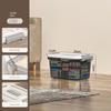 Plastic Plastic Box Transparent Black Clothing Storage Bin Practical Organizing Box  Clothing