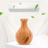 Мини-увлажнитель воздуха в форме вазы с текстурой дерева, тихий, с холодным паром, USB, настольный диффузор для автомобиля, офиса, комнаты, спальни