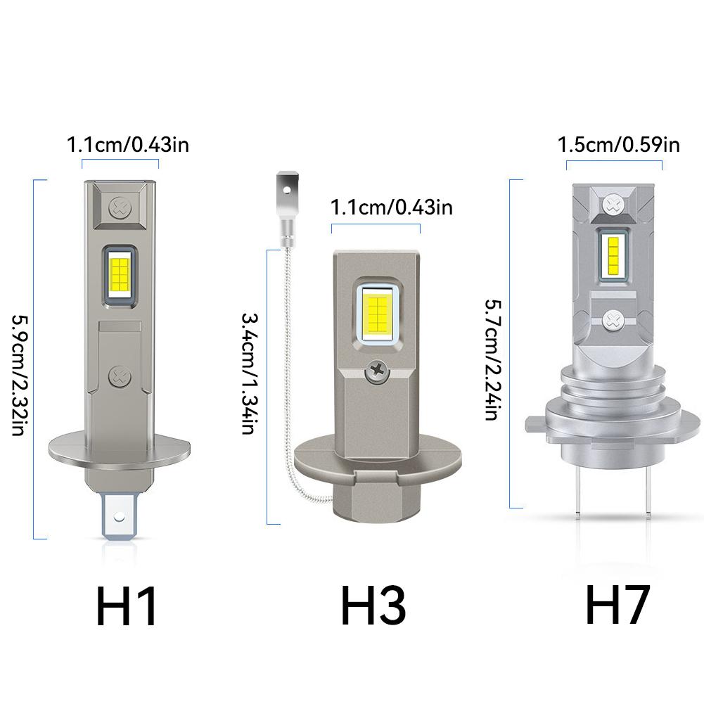 1 шт. H1 H3 H7 автомобильная светодиодная лампа для фар 50 Вт CSP автомобильная фара без вентилятора авто диодные противотуманные фары 12 В 6000 К