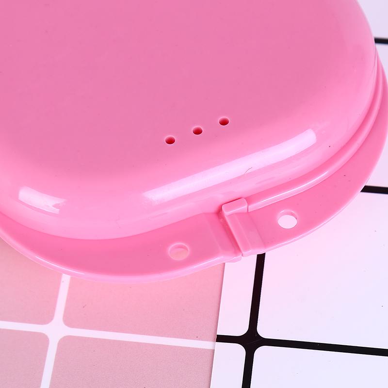 Практичный многоцветный тип маленькая зубная коробка с коробкой для брекетов коробки для зубных протезов