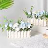 Small Planter Box Greenery Container Flower Arrangement Creative Fence Flowerpot  Porch