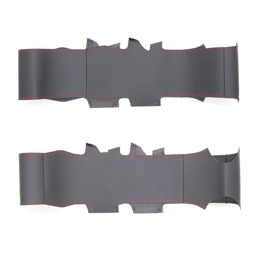 Черный чехол на руль автомобиля из искусственной кожи для Opel Astra 2015-2021 Corsa Combo Mokka 2018-2021 Grandland X Insignia CT 2017-2021