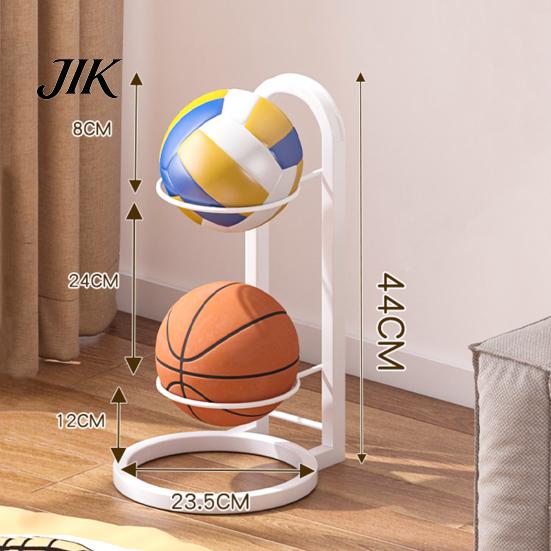 Portable Sports Ball Stand Basketball Storage Rack Vertical Holder Carbon Steel Organizer Space-Saving Display for Volleyball Football Soccer Painted