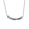 Colorful Diamond Necklace, Niche Design, Light Luxury, Diamond Inlay, High-end Line, Collarbone Chain, Gift Giving