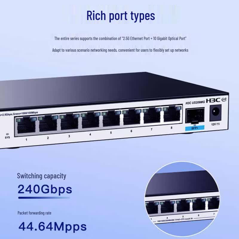H3C US209MG High-Performance Multi-Service Managed Switch