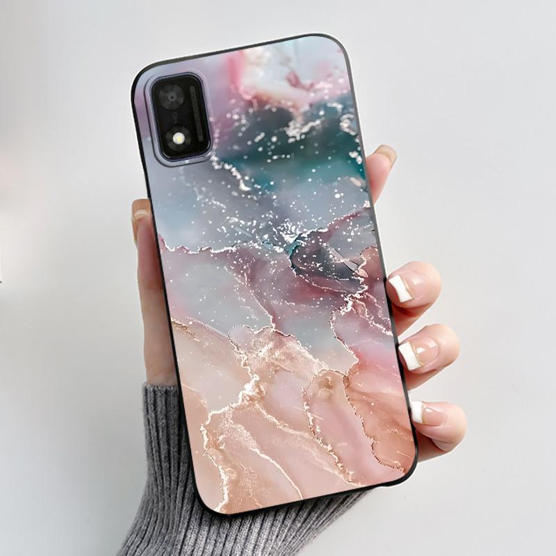 Чехол для ITEL A17 / ITEL A18 Чехол Роскошный Милый Кролик с Сердечком Забавный Мягкий Силикон Черная ТПУ Задняя Крышка Для ITEL A17 A 18 Чехол для Телефона