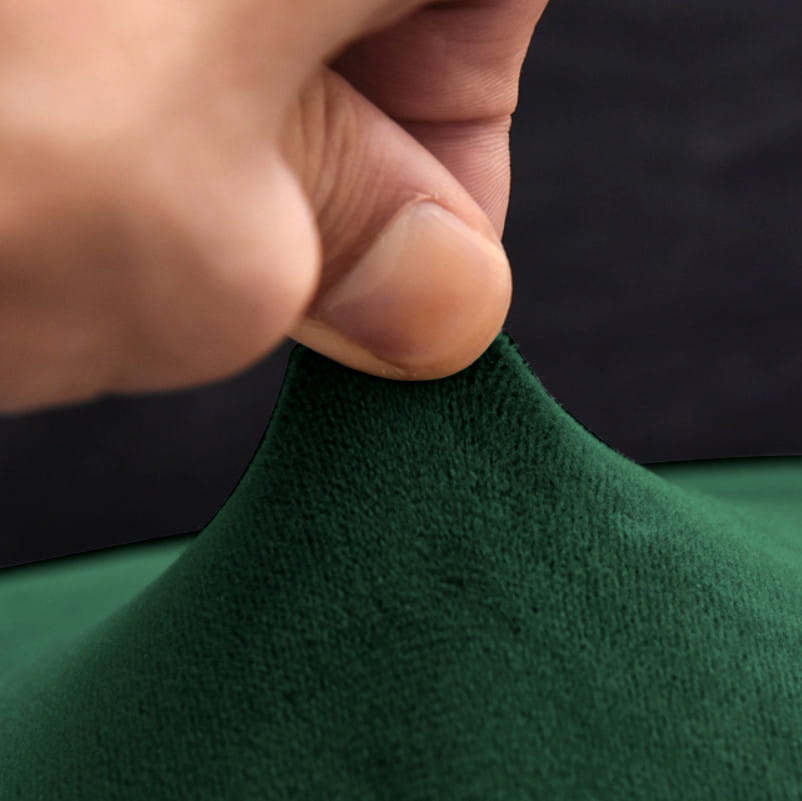 Seat Cover 40x40cm Bottle Green Elastic Velvet [26Z1]