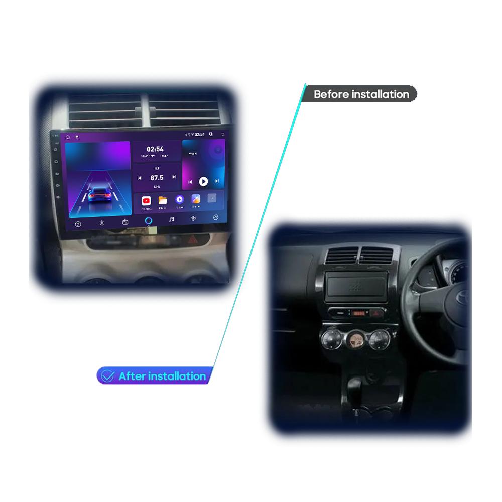 Android Carplay Car Radio For Toyota IST 2007 - 2016 Multimedia Player Head Unit Stereo GPS Navigation BT WIFI 4+64GB