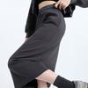 Последняя повседневная прямая юбка-трапеция на кулиске для женщин Осенью и Зимой Свободный крой и Ленивая юбка с высокой талией, закрывающая бедра, для женщин В