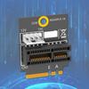 Адаптер M.2 Key A+E к PCIE 1X Карта-конвертер PCIE Простая установка Карта-удлинитель Аксессуары для блока питания 4Pin