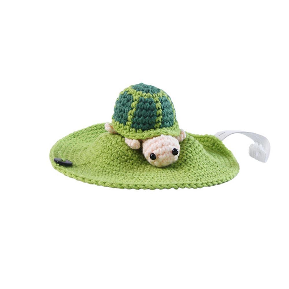 Knitted Pet Tortoise Clothes Handmade Small Animal Apparel Turtle Cosplay Costume  Halloween Party