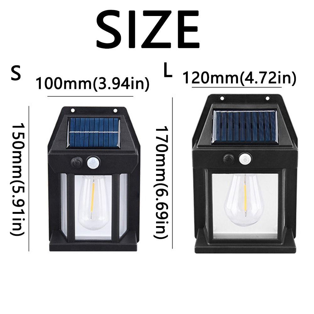 Motion Sensor Solar Wall Llights 3 Lighting Modes Outdoor Solar Wall Lamp  Courtyard Decoration