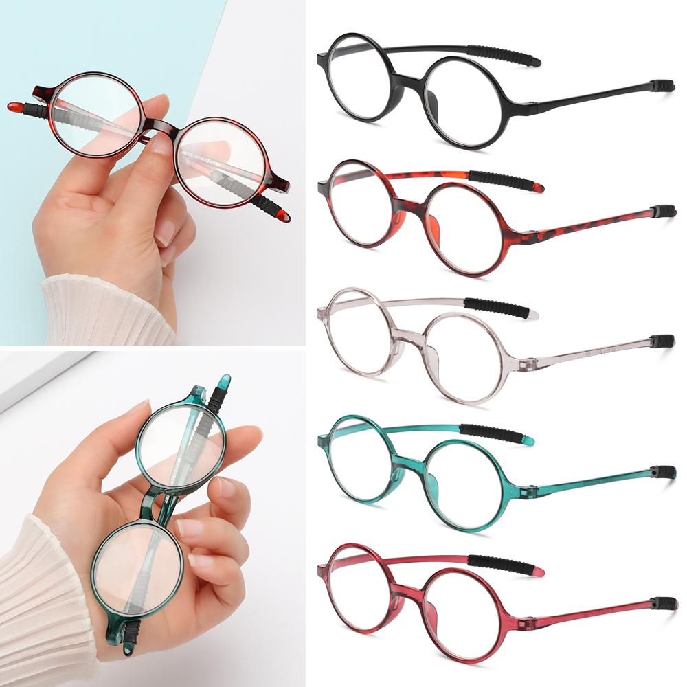 Fashion Round Frame Vision Care Presbyopic Eyeglasses Reading Glasses Ultralight Far Sight Eyewear