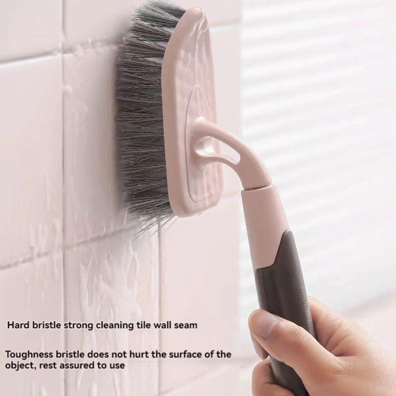 Long Handled Cleaning Brush Floor Brush Gap Brush Multi-functional Cleaning Tool for Household Bathroom Hard Bristles
