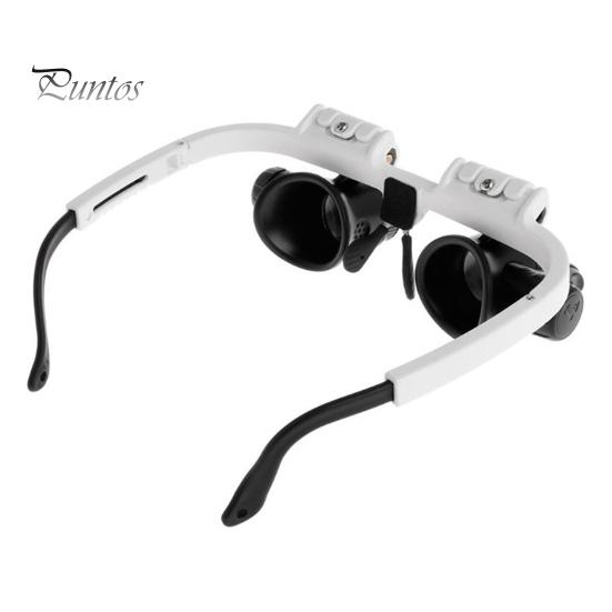 Увеличительные очки со светодиодной подсветкой, улучшенная видимость, складная конструкция, увеличительное стекло для ремонта часов с растягивающимся держателем для очков